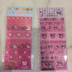 タイルシール　サンリオ　ハローキティ＆クロミ