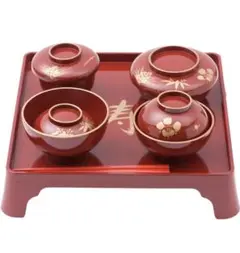 朱塗り桜蒔絵酒器三点セット 朱塗り桜蒔絵酒器三点セット - メルカリ
