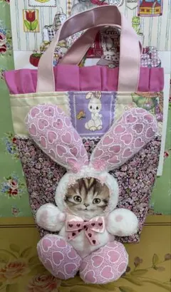 コヤンイサムチョン♡デニムリメイク【フリルバッグ】トートバッグ