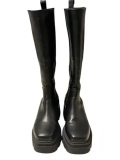 SLY ロングブーツ　サイドゴア　22.5cm 23cm