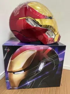 加工途中 1/1 金属製 アイアンマン マスク ヘルメット プロップ