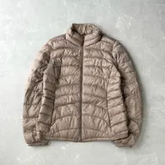ユニクロ ウルトラライトダウンジャケット レディース Lサイズ ベージュブラウン