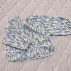 【美品】KEYUKA 長袖エプロン ブルー