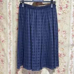 【洗える】フレアチェックスカート　クミキョク