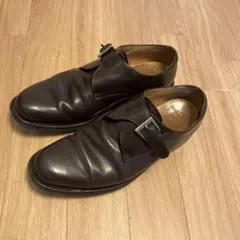 シングルモンクストラップシューズ ダークブラウン