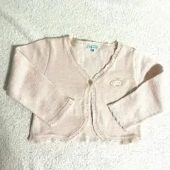 TOCCA ピンク ドット編み カーディガン 90 春服