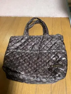 russet キルティングトートバッグ ブラウン
