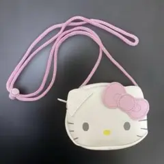 ☆美品☆ サンリオ ハローキティ ロープ付きフェイス形コインケース