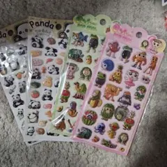 動物・キャラクターシールセット 4種