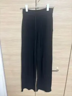 UNIQLO ウォッシャブルニットリブパンツ　M