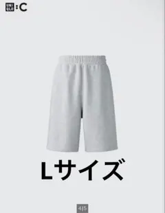 ユニクロC スウェットワイドショーツ　Lサイズ　男女兼用　グレーのサムネイル