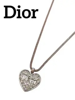 ディオール Christian Dior ネックレス(シルバーカラー/ハート)