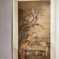 「孔子図」狩野随川／狩野常信の息子 掛軸 絹本：謹書銘有り m72007556924_1.jpg?1739778869