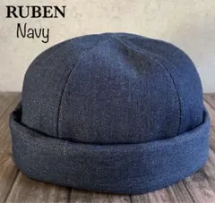 送料込 帽子 Ruben デニム フィッシャーマン ロールキャップ ルーベン n