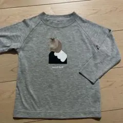 【美品】mont-bell 長袖カットソー 100cm グレー