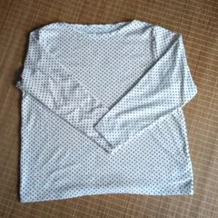 ドット柄長袖シャツ 4L