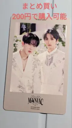 Stray Kids 　MANIAC 　フォトカード　リノ　チャンビン