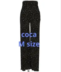 【美品】coca ドットプリーツレギンスパンツMサイズ