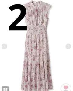 snidel スナイデル Sustainableフリルプリントワンピース