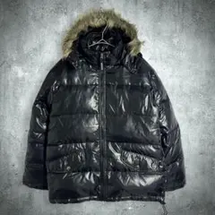 Y2K DJ honda ファー ダウンジャケット 光沢 お兄系 平成