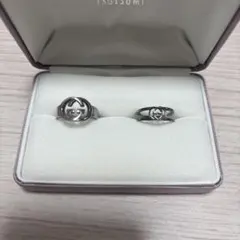 GUCCI シルバーリング 2点セット