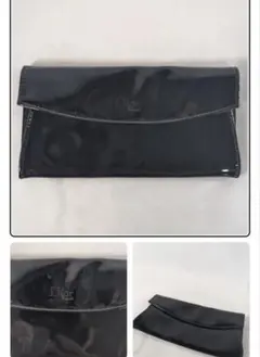 Dior ブラック パテントレザー 長財布