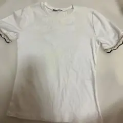 ZARA ホワイト Tシャツ レース付き袖