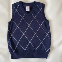 ジンボリー　コットン　ベスト　ネイビー　XS 100 110