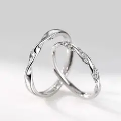 新品未使用　ペアリング　指輪　記念日　結婚式　プレゼント　2個セットのサムネイル