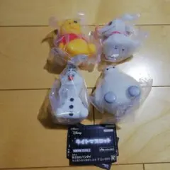 ディズニーキャラクター　ライトマスコット　全４種セット