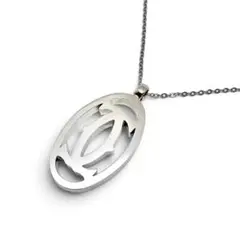 Cartier カルティエ ネックレス 2C ロゴ ヴィンテージ シルバーのサムネイル