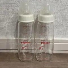 Pigeon ピジョン スリムタイプ哺乳瓶 耐熱ガラス製 200ml 2本セット