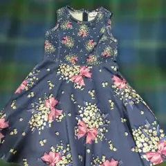 Monnalisaモナリザ 花柄フォーマルドレス110結婚式発表会