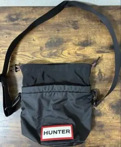 HUNTER ナイロンショルダーバッグ 黒