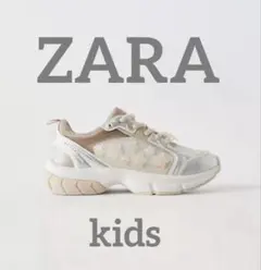 ZARA キッズ フラワー メッシュ スニーカー 定価6590円　ザラ
