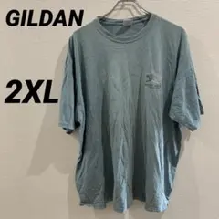 GILDAN ギルダン 2XL 両面プリント Tシャツ USA古着 ゆるだぼ