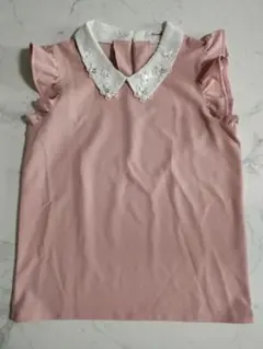 ingni allamanda(アラマンダ) フリル袖・装飾襟付き／トップス