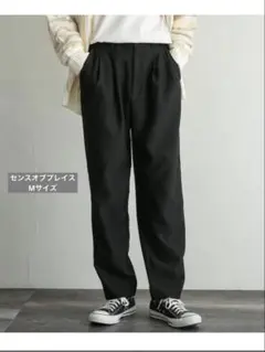 センスオブプレイス Mサイズ スラックス　ブラックパンツ