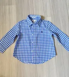 Ralph Lauren 18M 長袖シャツ 青白チェック
