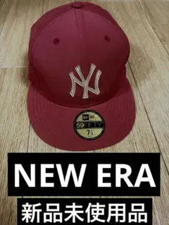 新品未使用品 New Era 59FIFTY レッドキャップ 7 1/2