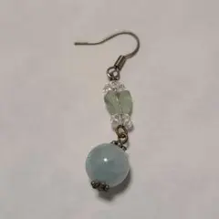 天然石 片耳用ピアス