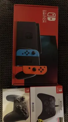 Nintendo Switch 本体、プロコン、ホリコン