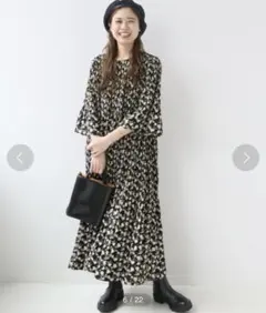 完売品 マジョリカプリーツフラワーワンピース