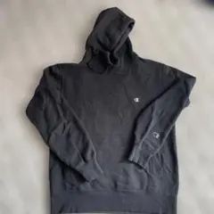 Champion ブラック パーカー L