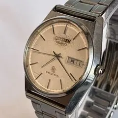 CITIZEN 4-820011K 自動巻き 腕時計 ブラウン文字盤 稼働品 - メルカリ