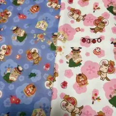 SALE⭐︎ポリエステル裏毛ニット生地2セット