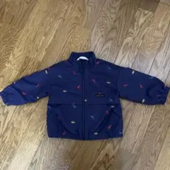 恐竜柄ネイビージャケット サイズ80