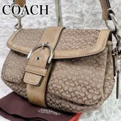 COACH Signature Soho Flap Shoulder Bag