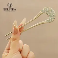 BELINDA FASHION 装飾的な髪飾り ゴールド