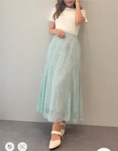 earth music&ecology フラワーレースマーメイドスカート Mのサムネイル